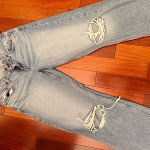 Light Blue Distressed Women Jeans